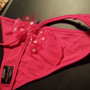 VS Hot Pink Thong-Sexy Little Things SZ L